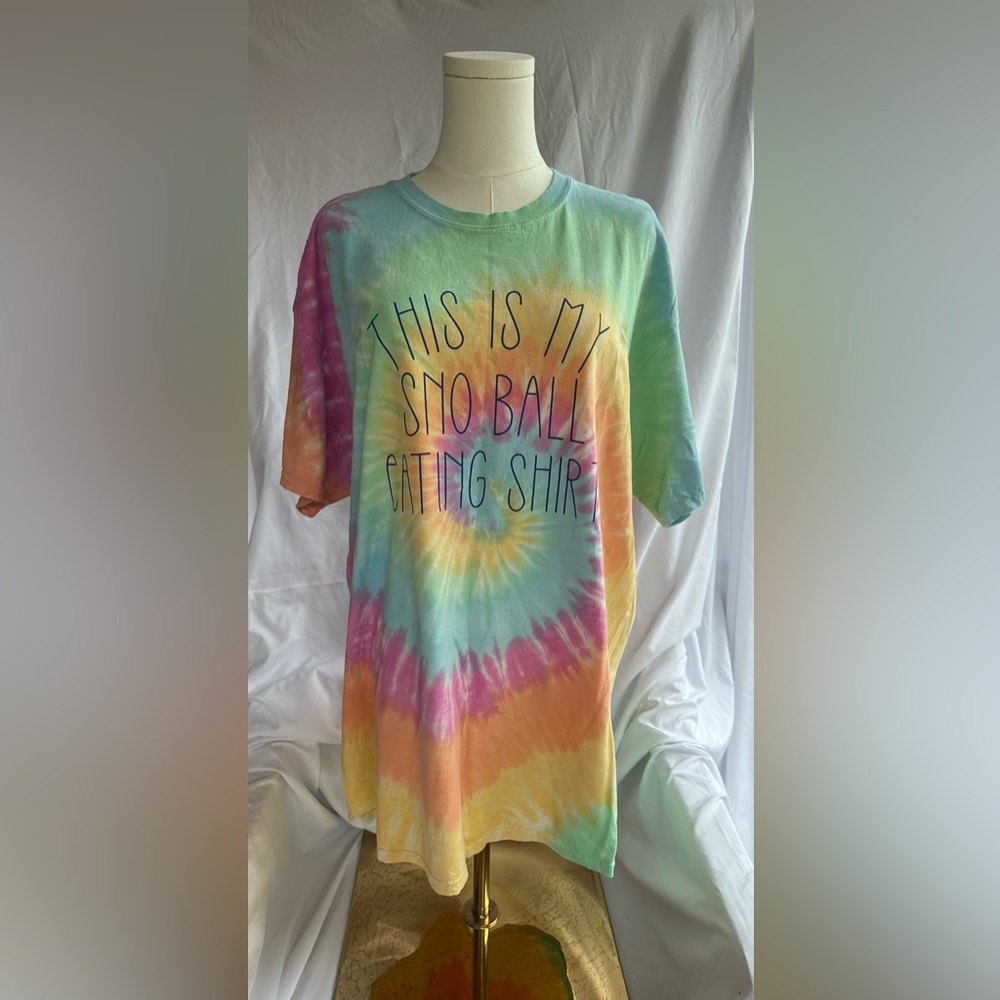 Tie-Dye “This is my Sno-ball Eating Shirt T-Shirt